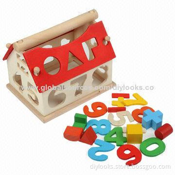 Multi-color Wooden Educational Toy, OEM Orders Welcomed, Sized 13.2 x 10.4 x 11cm